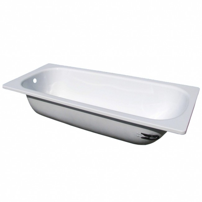 Ванна стальная Классик 1500х750 прямоугольная белая White Wave (Караганда)