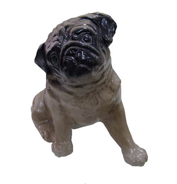 Скульптура собака Мопс